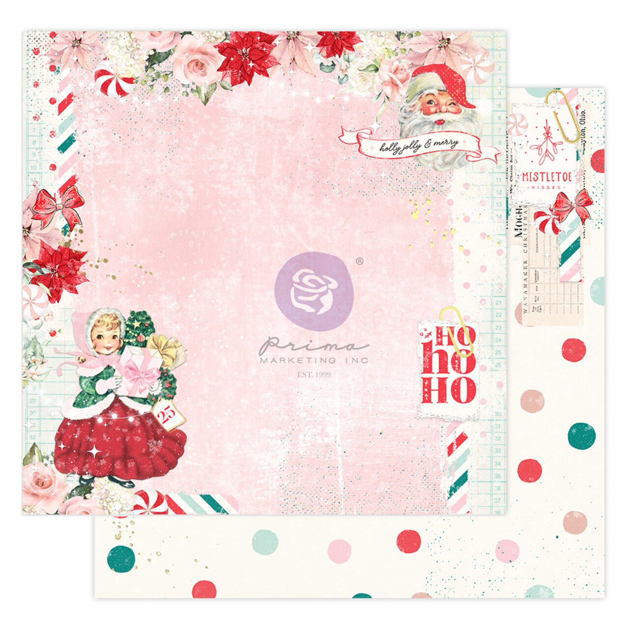 Candy Cane Lane Collection 12x12 Sheet - Jolly days (10 SHEETS)